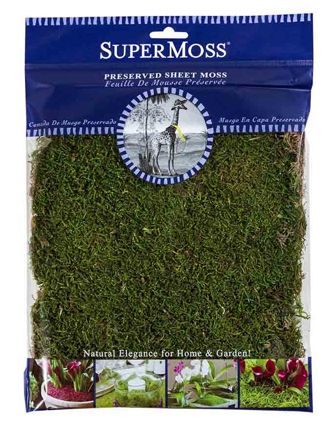 1513 - Preserved Sheet Moss - 16 oz bag - 34.95 bag