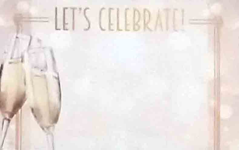 AC5130 - Let's Celebrate - 2.45 pkg, 2.25/10