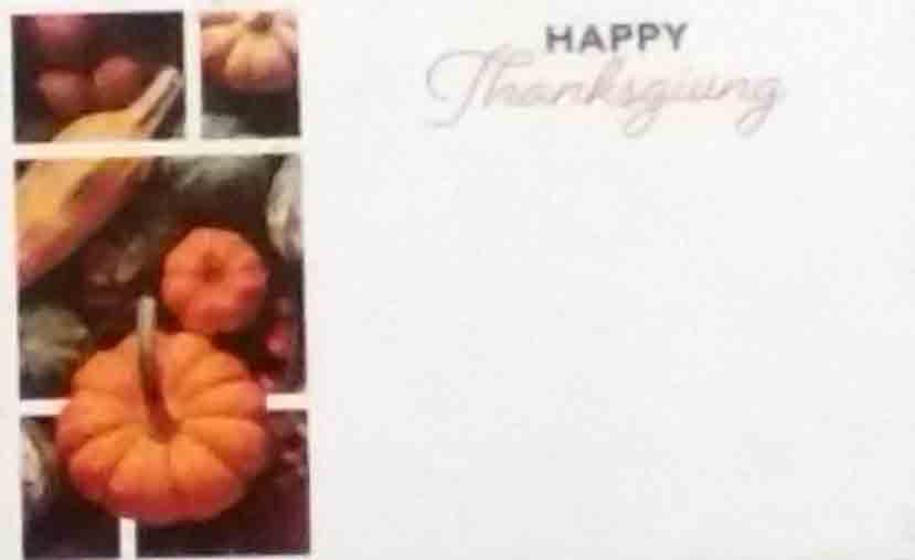 AC5181 - Happy Thanksgiving - 2.35 pkg, 2.15/10