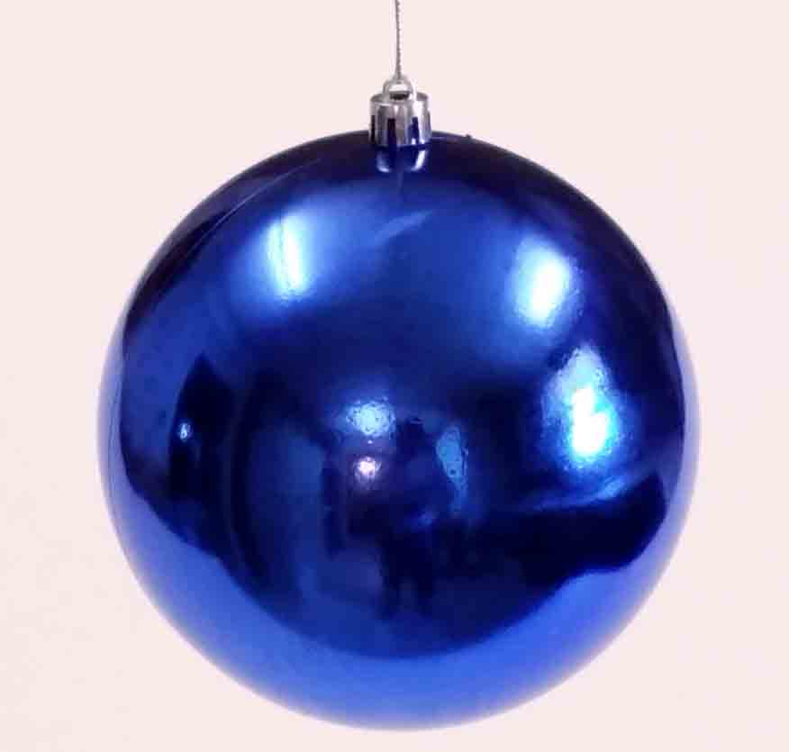 X9100 - 3.75" Shiny Blue Hanging Ball - 1.65 ea, 1.40/24