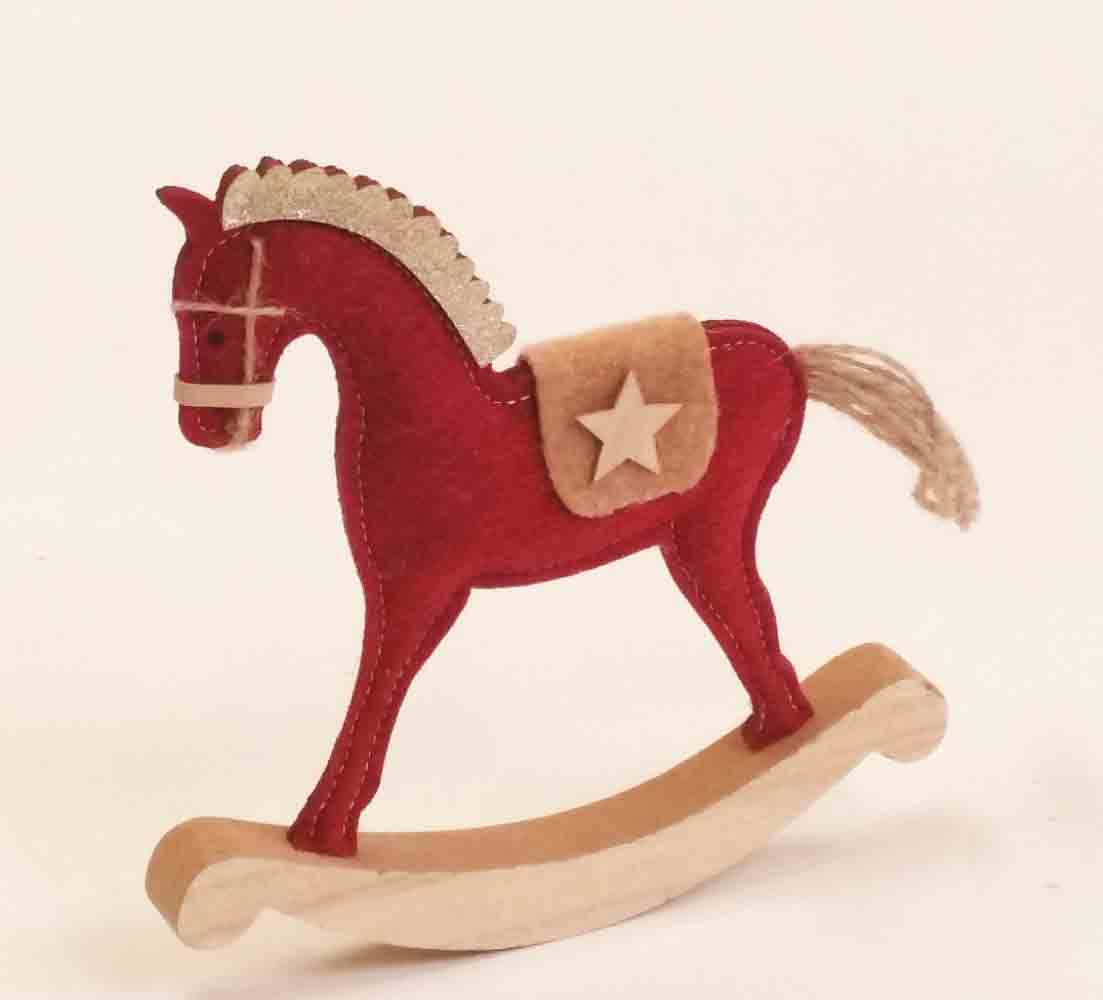 X797 - 8.5" Red Rocking Horse - 7.25 ea