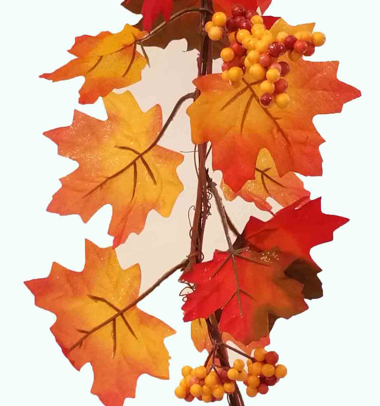 8023 - 6' Mapleleaf Garland - 5.95 ea