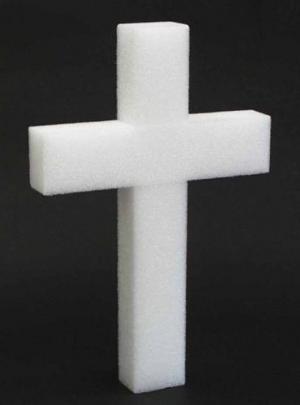 678 - 30" Styrofoam Cross - 12.50 ea, 11.95/12