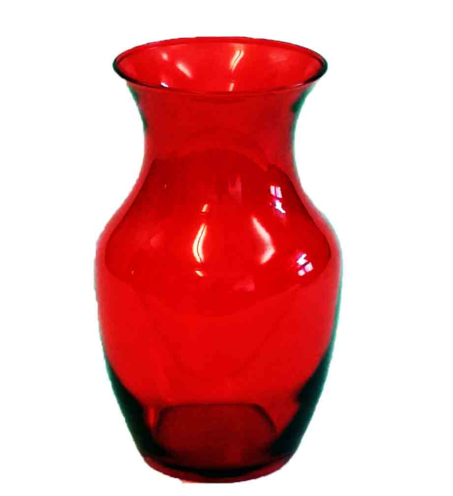 GC4999 - 7.75" Ruby Rose Vase - 3.95 ea, 3.65/12