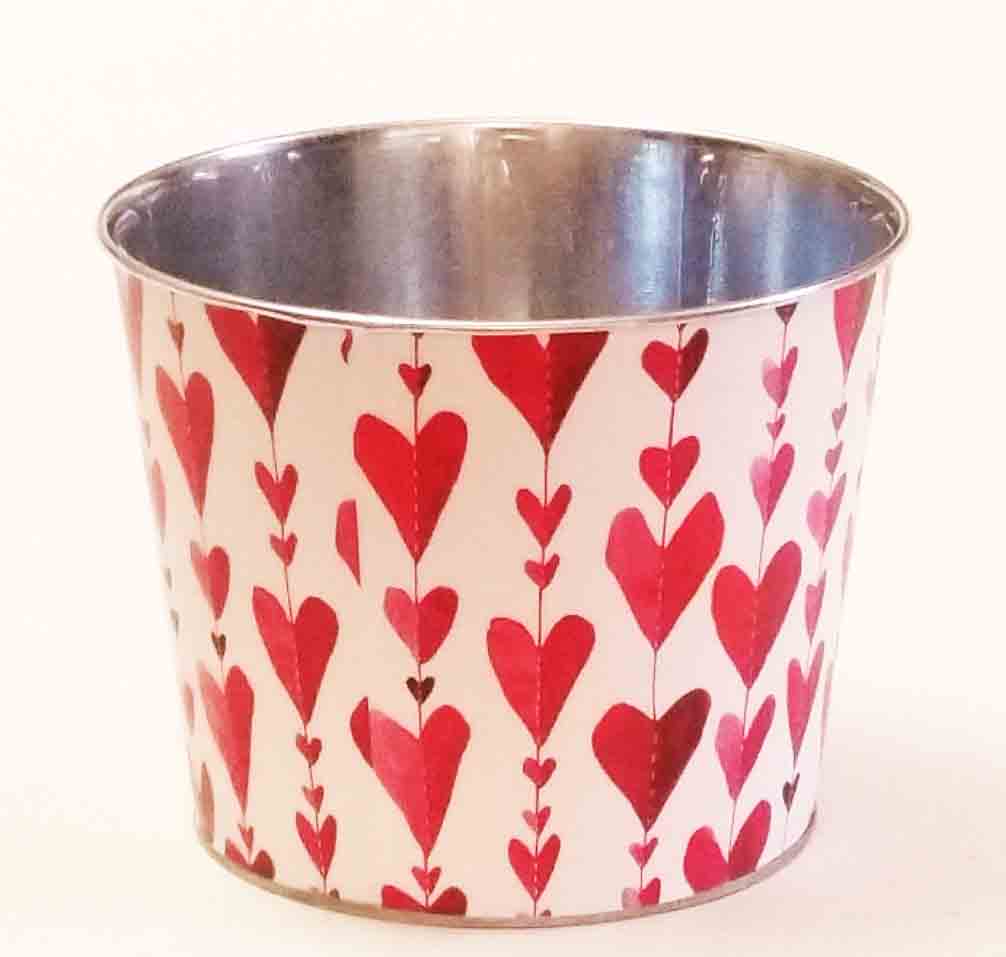 M6 - 6.5" Metal Pot with Liner - 3.95 ea, 3.50/48 -