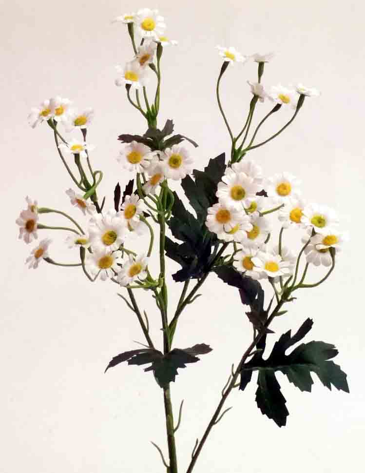 D152 - 23" White Mini Daisy Spray - 3.75 ea, 3.45/12