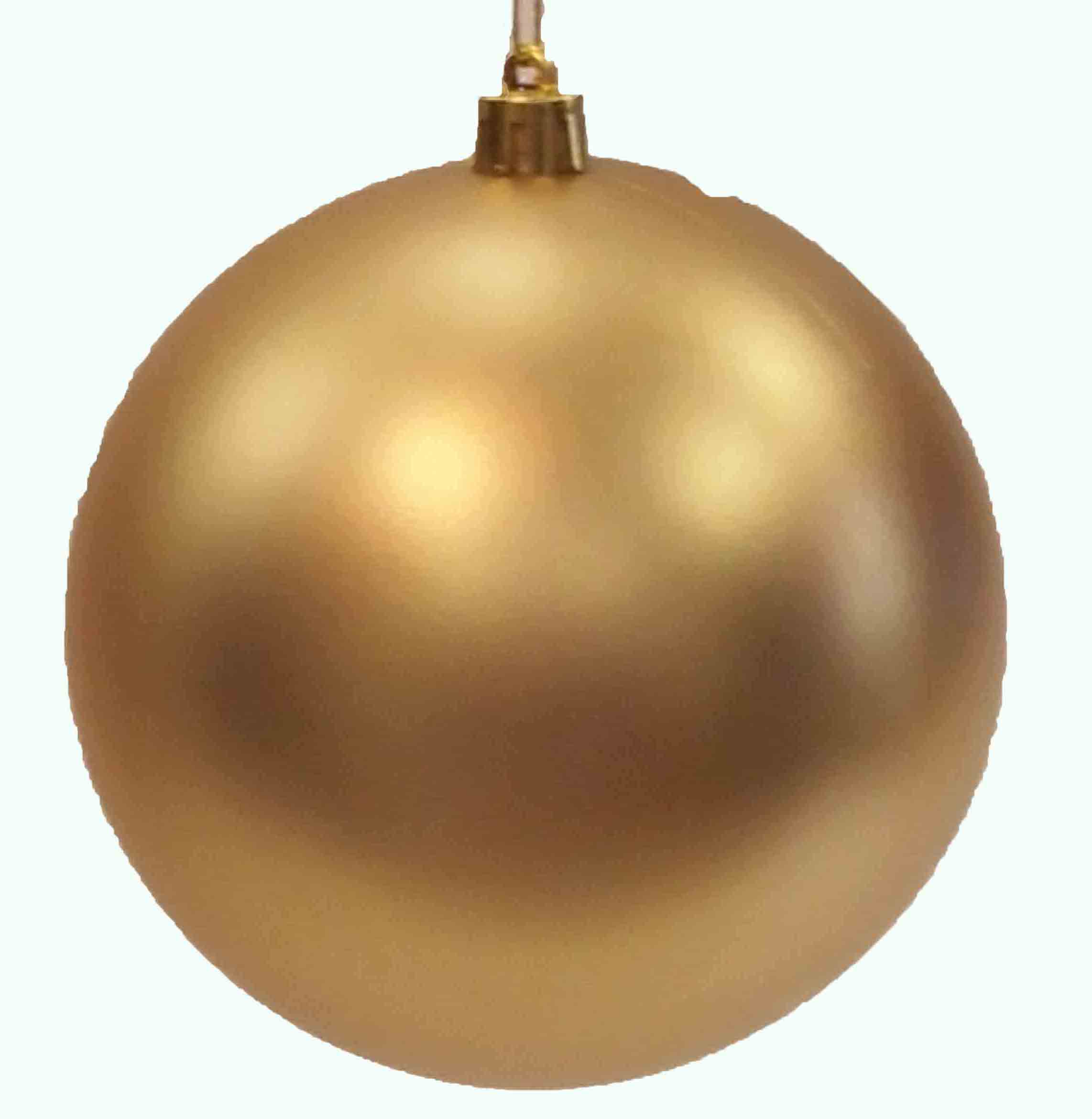 X9150 - 5.75" Matte Gold Hanging Ball - 4.45 ea, 4.25/6