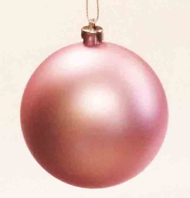 X981 - 3" Matte Pink Hanging Ball - 1.35 ea, 1.05/24