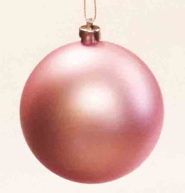 X981 - 3" Matte Pink Hanging Ball - .99 ea, .79/24