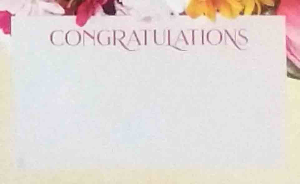 AC5104 - Congratulations - 2.45 pkg, 2.25/10