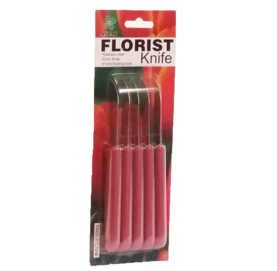 1335 - ASPAC FLORIST KNIFE 5 PACK - 5.95 pkg
