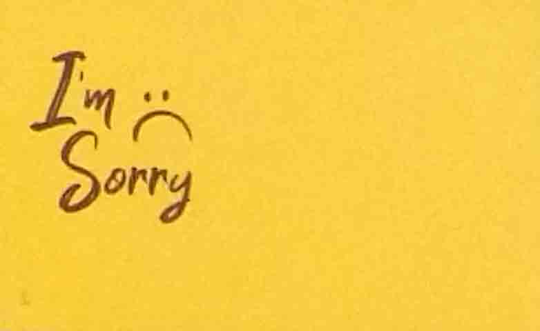 AC4963 - I'm Sorry - 2.45 pkg, 2.25/10