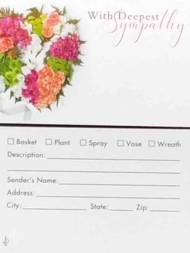 AC5118 - With Deepest Sympathy - 2.45 pkg, 2.25/10