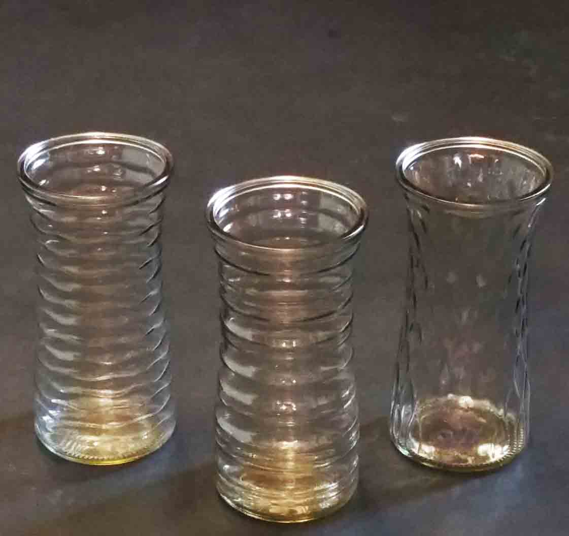 GL972 - 8.5" Rose Vase Assortment - 3.30 ea, 2.85/12
