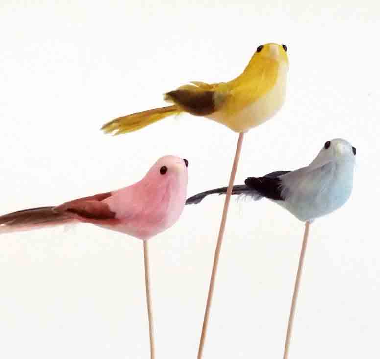 7775 - 5" Feather/Flocked Bird - 2.50 ea