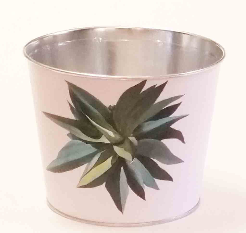 M6 - 6.5" Metal Pot with Liner - 3.95 ea, 3.50/48 -