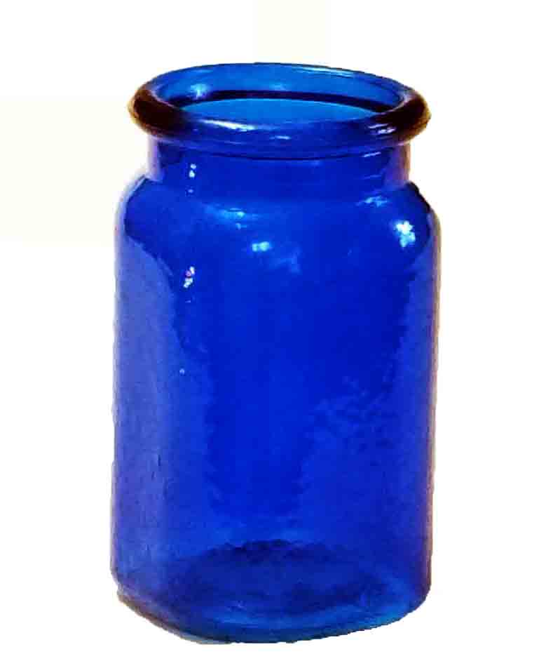 GC3279 - 6.5" Cobalt Hammered Jar - 4.25 ea, 3.85/24