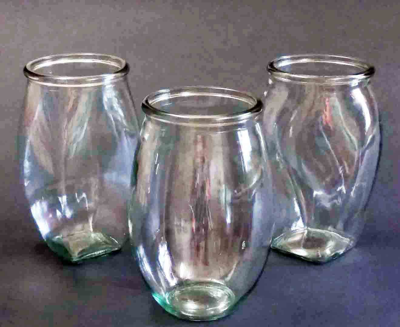 GL4229 - 9" Large Trio Vase Assortment - 5.25 ea, 4.85/12