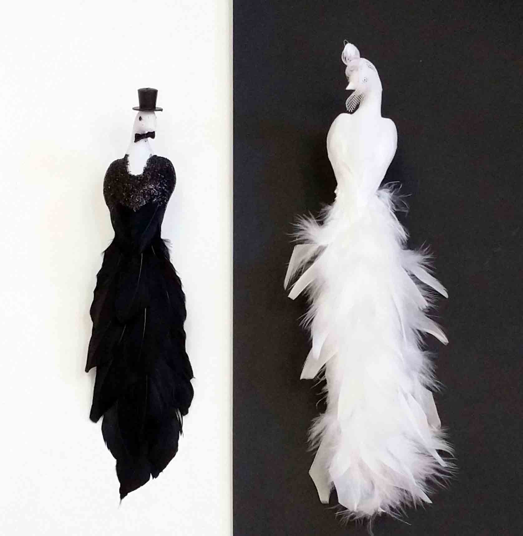 7327 - 11" Peacock Bridal Couple - 6.95 set