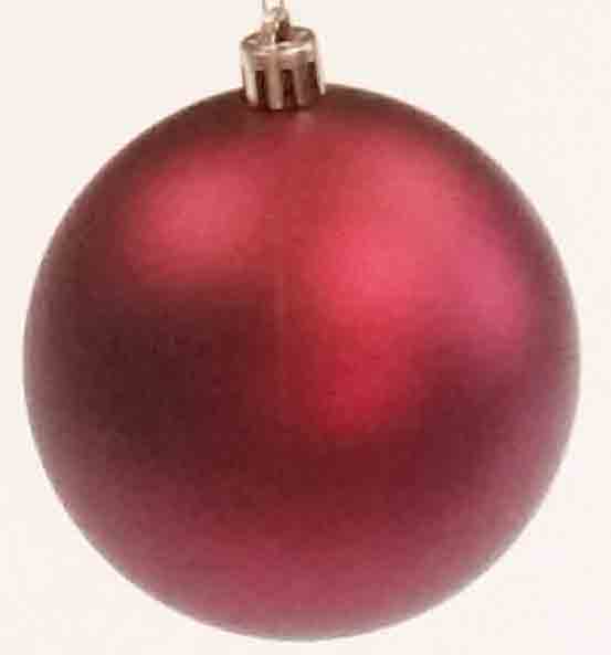 X9200 - 8" Matte Burgundy Hanging Ball - 7.95 ea, 7.15/6