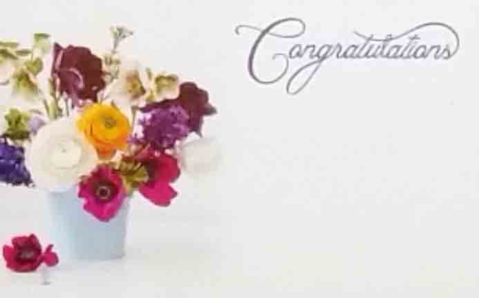 AC4994 - Congratulations - 2.45 pkg, 2.25/10