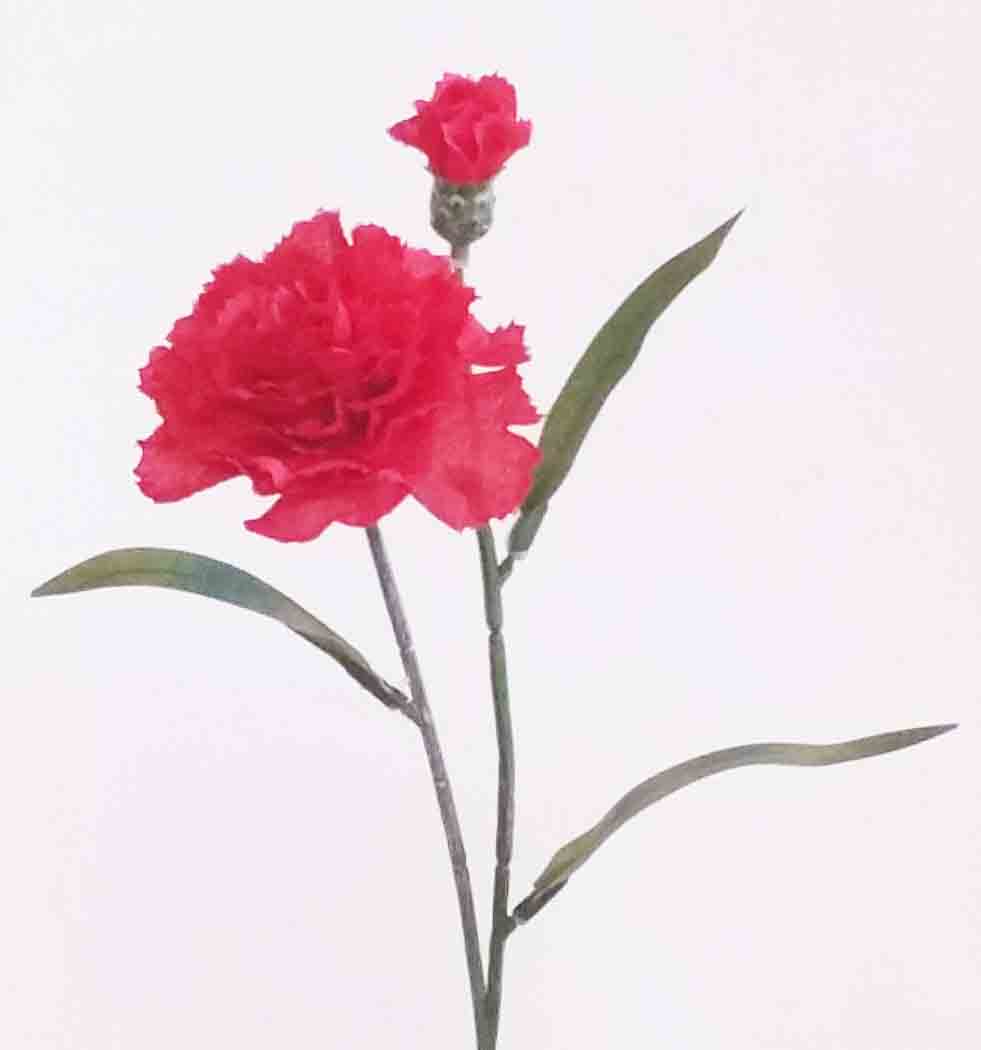 C953 - 15" Carnation Stem with Bud - 1.25 ea, .95/48