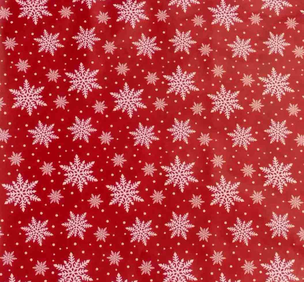 1782 - 30" x 50' Snowflake Gift Wrapping - 13.60 roll
