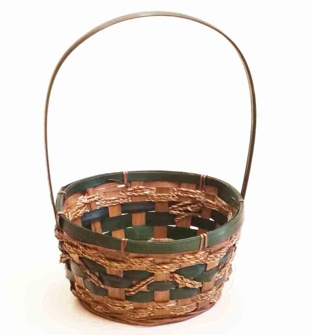 1826 - 8" Green Basket with Liner - 5.65 ea, 5.35/48