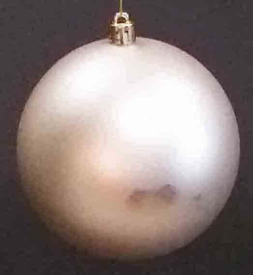 X9200 - 8" Matte Ivory Hanging Ball - 7.95 ea, 7.15/6