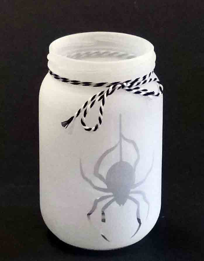 GC1482 - 6" Mason Jar with Spider - 5.25 ea, 4.95/12