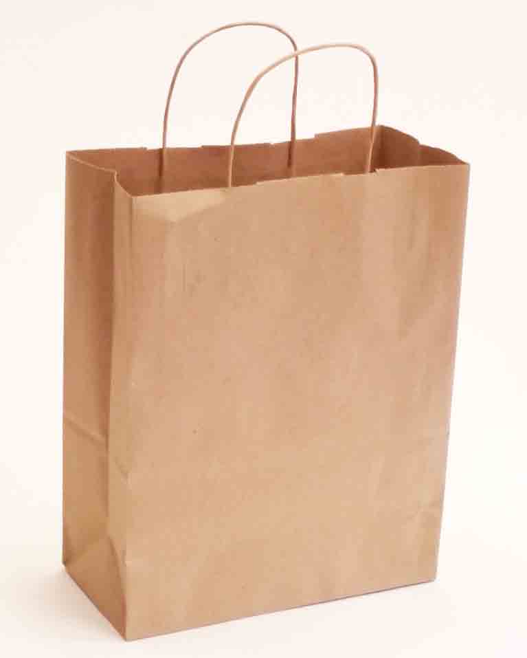 1066N - 5 x 10.25 x 12.75" Kraft Paper Bag - .80 ea, .55/12
