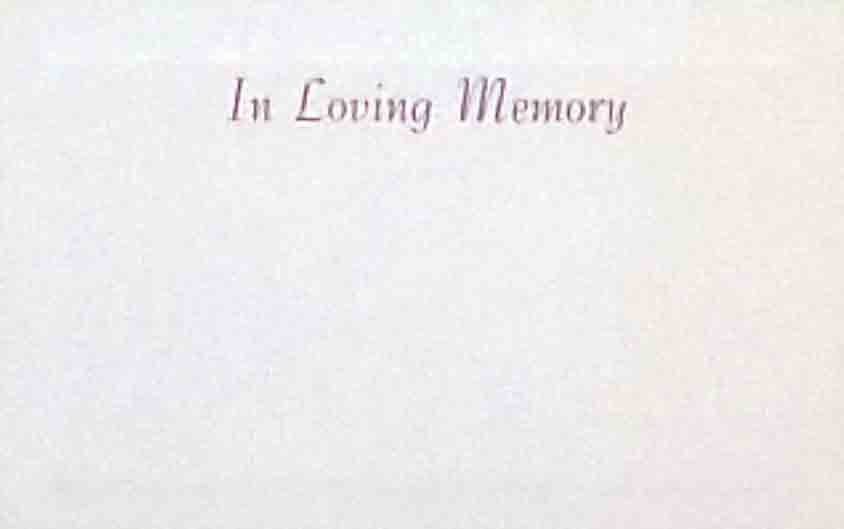 ECS-AB0233 - In Loving Memory - 2.55 pkg, 2.35/10