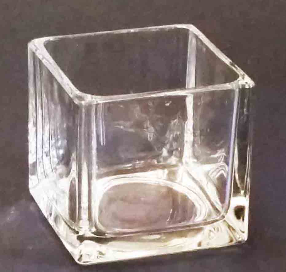 GL3065 - 5" Square Vase - 5.85 ea, 5.60/6