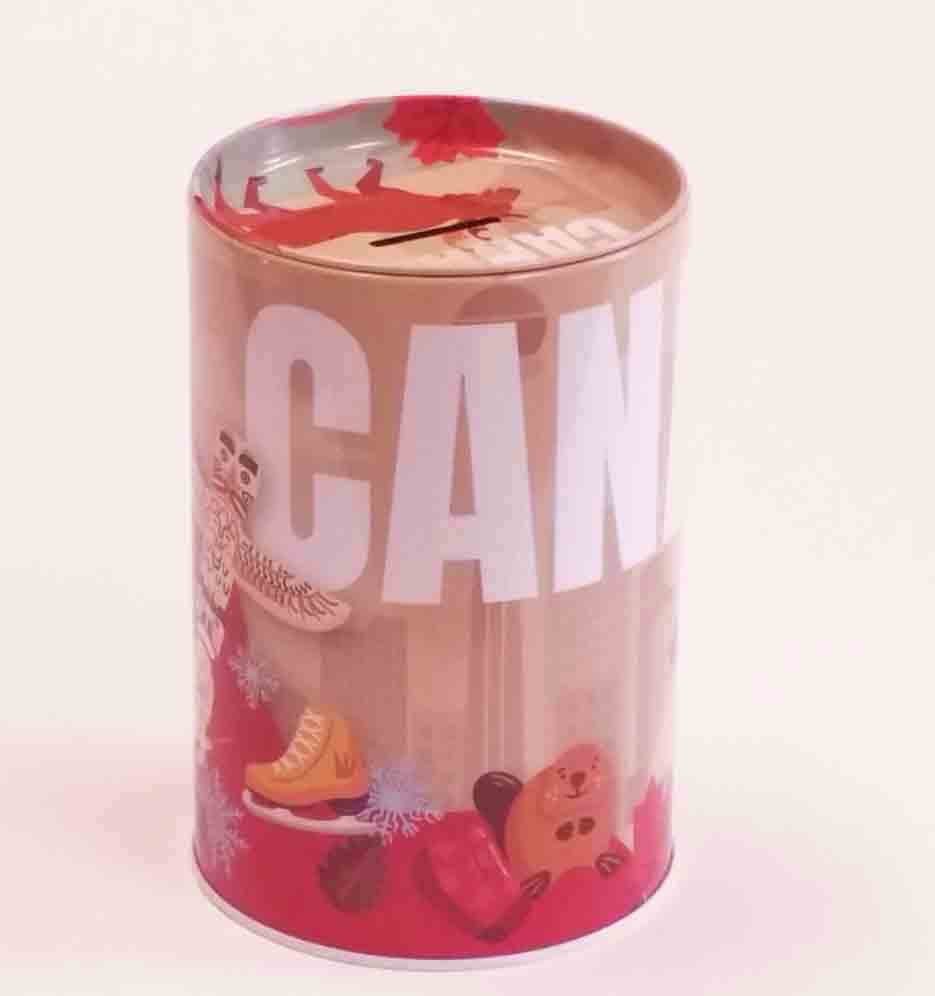 CAN - 6" CANADA COIN BANK - 1.95 ea