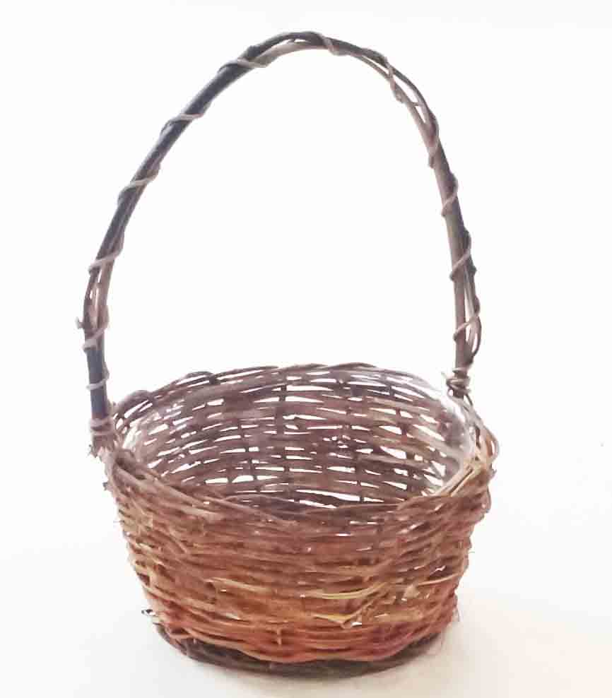 82258 - 8.5" Twiggy Vine Basket with Liner - 6.75 ea, 6.50/12