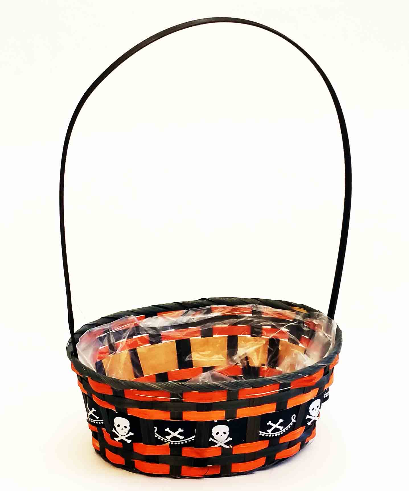 9012 - 10" Halloween Basket - Lined - 1.95 ea