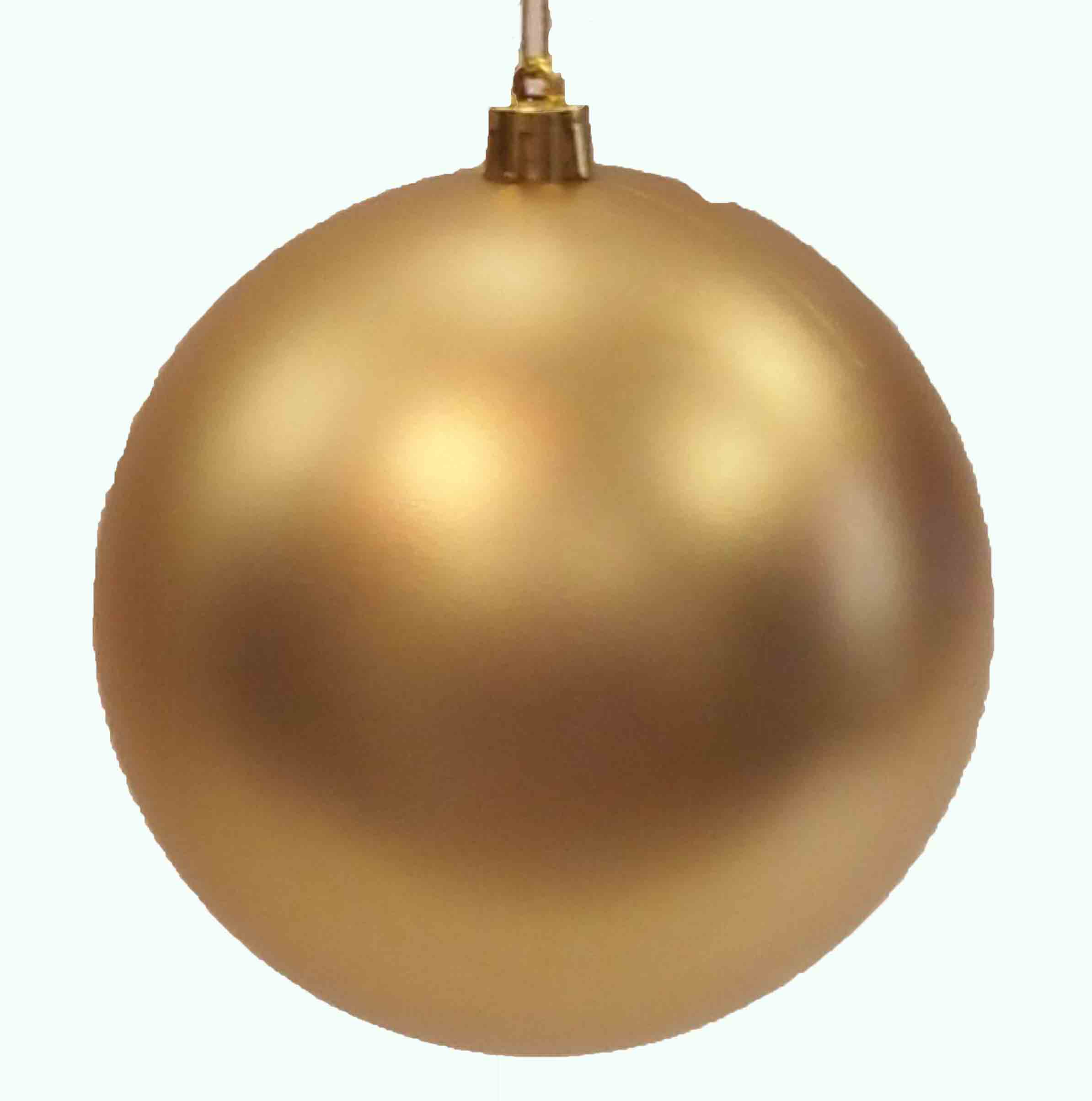X981 - 3" Matte Gold Hanging Ball - .95 ea, .75/24