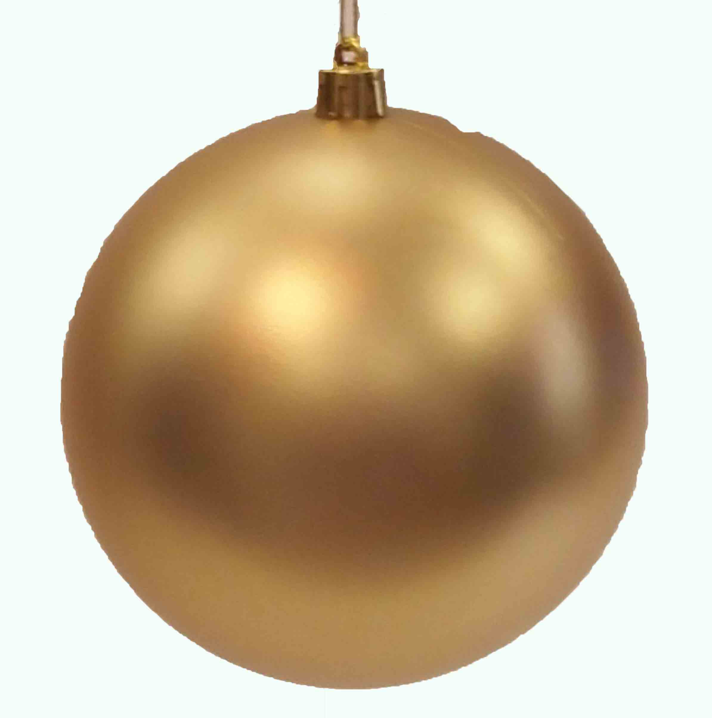X981 - 3" Matte Gold Hanging Ball - .99 ea, .79/24