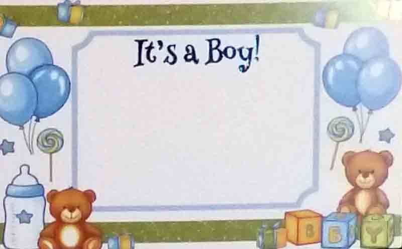 SP0731 - It's a Boy - 2.45 pkg, 2.25/10