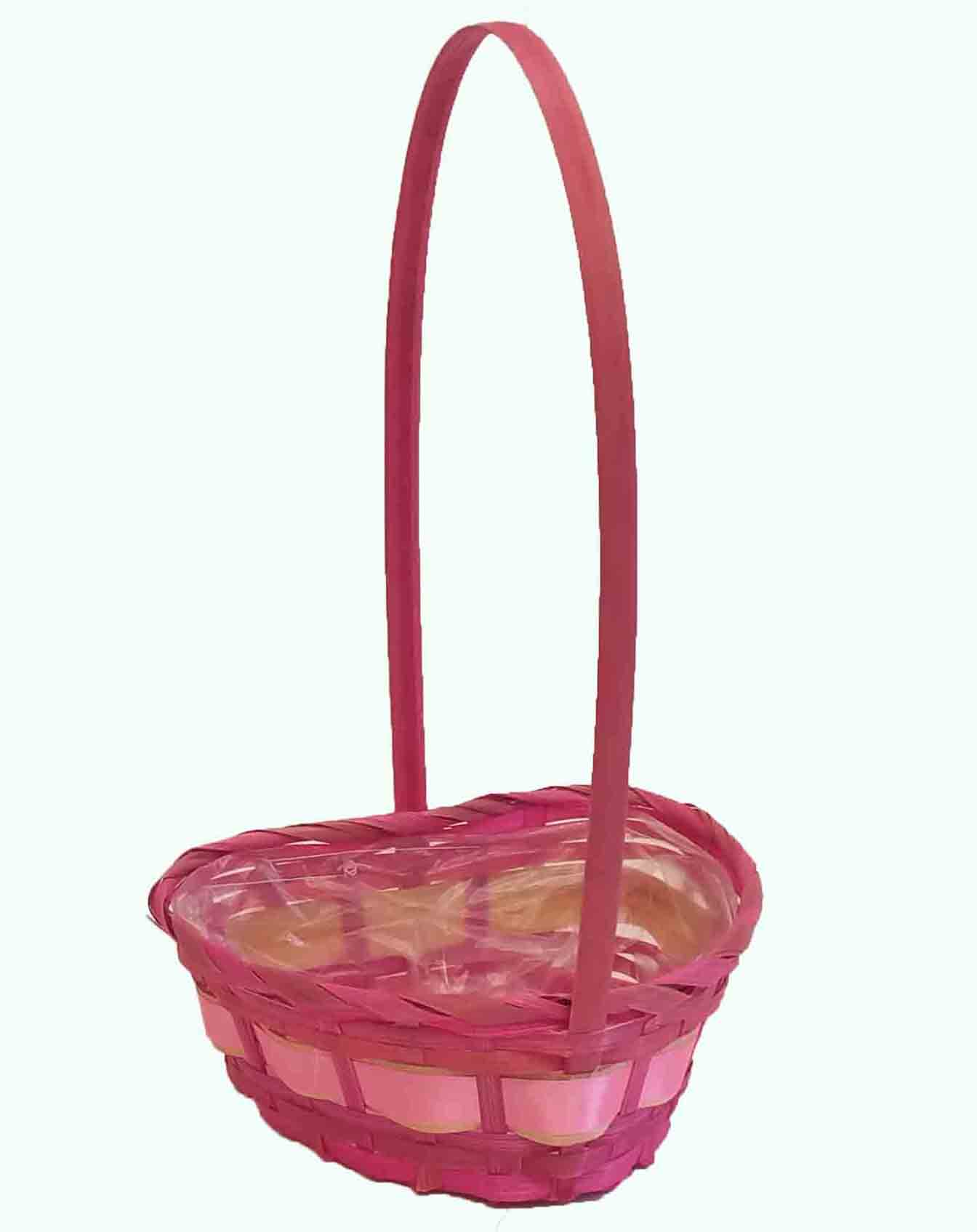 9014 - 8" Heart Basket - Lined - 3.75 ea, 3.45/12