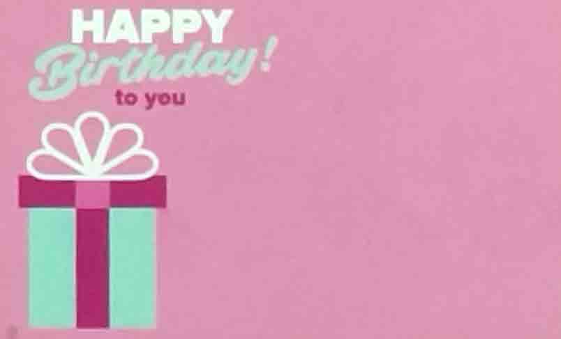 AC5160 - Happy Birthday to You - 2.45 pkg, 2.25/10