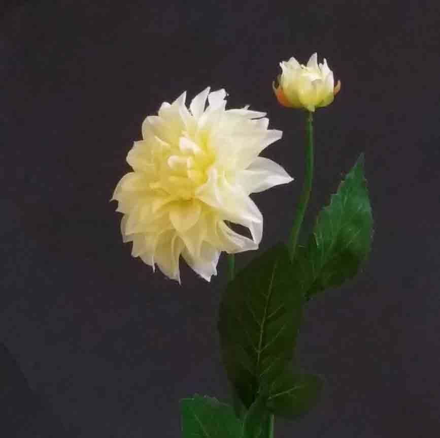 D54 - 18" Yellow Dahlia Spray - 2.25 ea, 1.95/12
