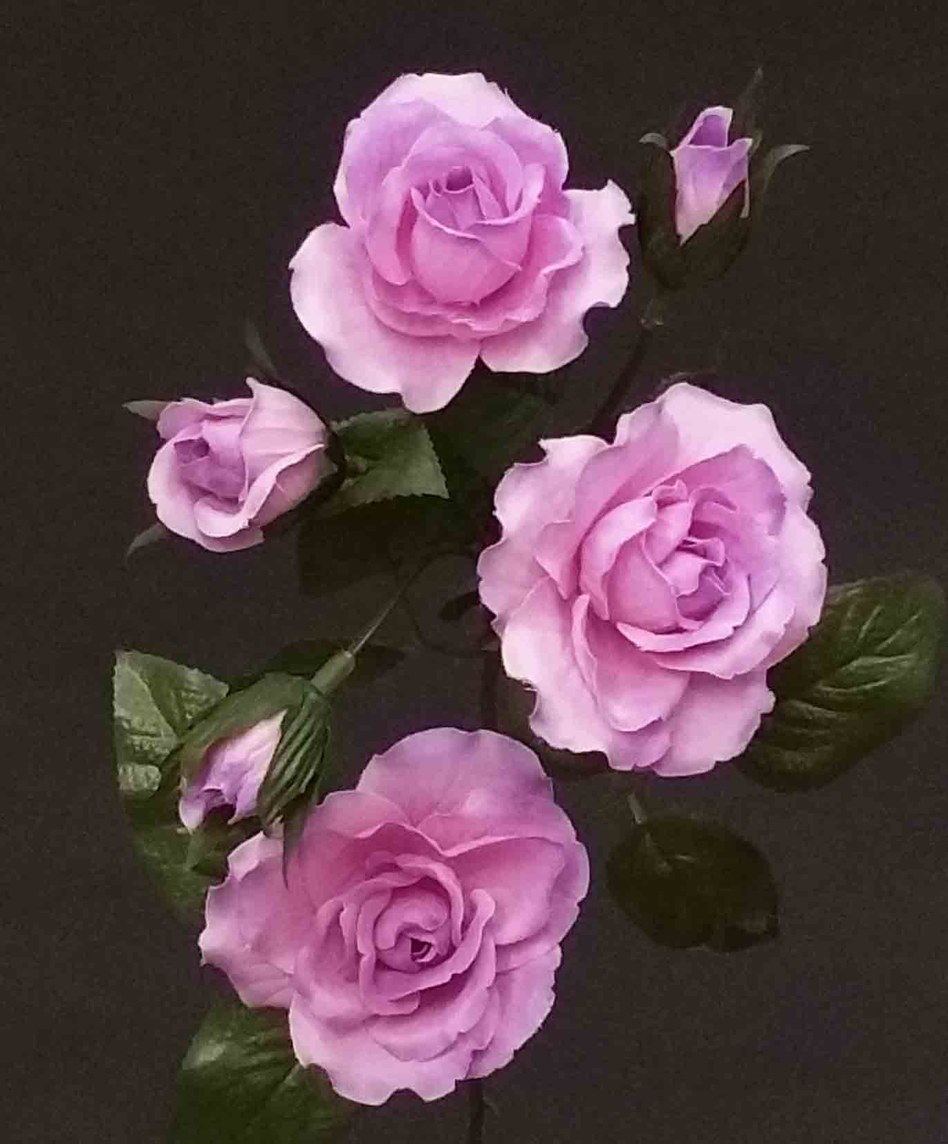 R5 - 24" Lavender Rose Spray - 3.60 ea, 3.30/12