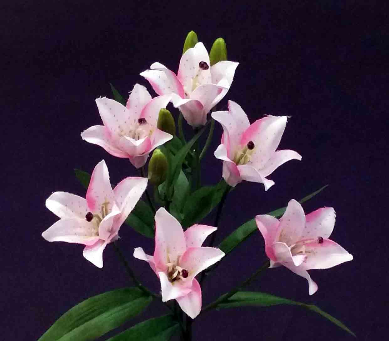 L62 - 12" Pink Lily Spray - 2.95 ea