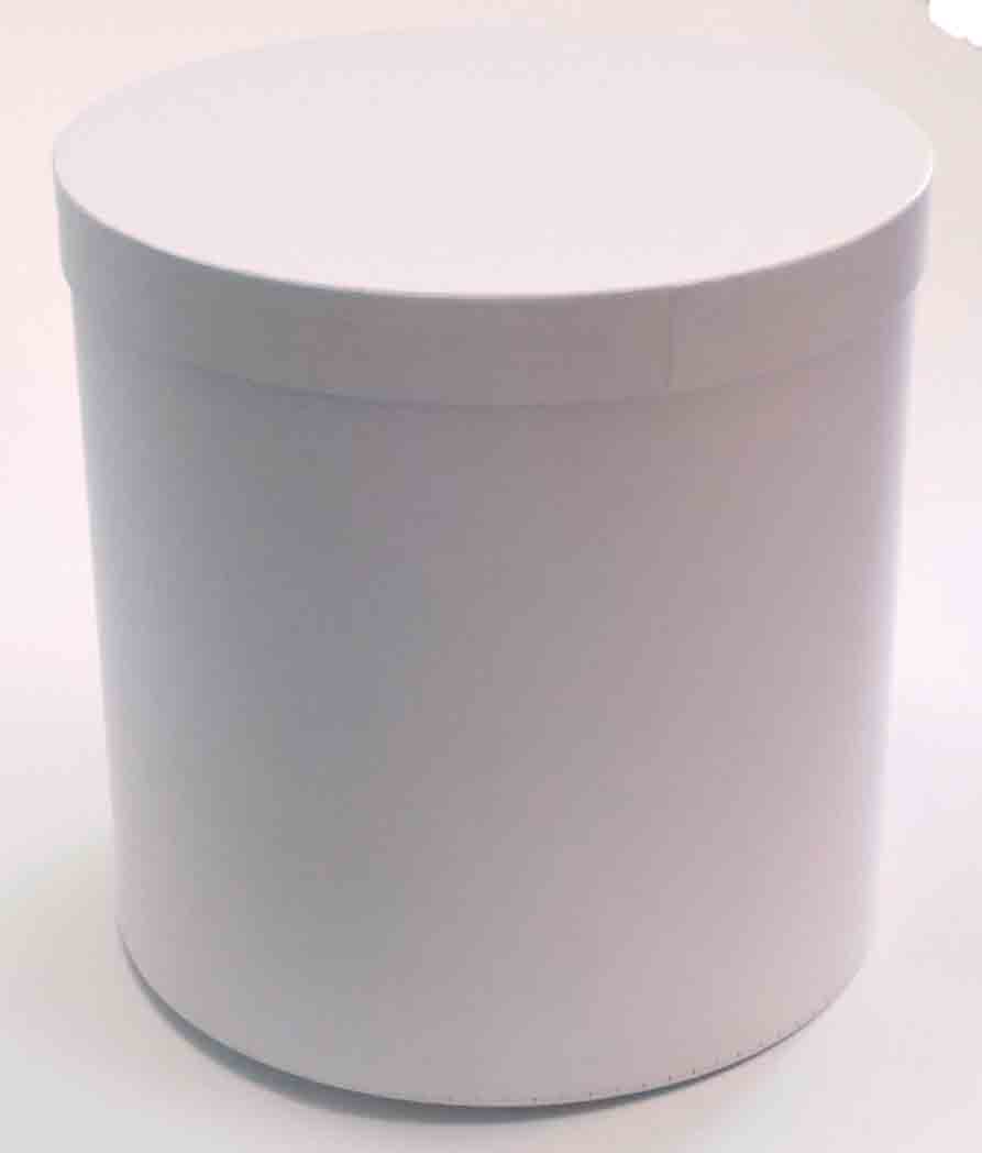 5622 - 11.8" White Cylinder Gift Box - 60.45 Set of 4