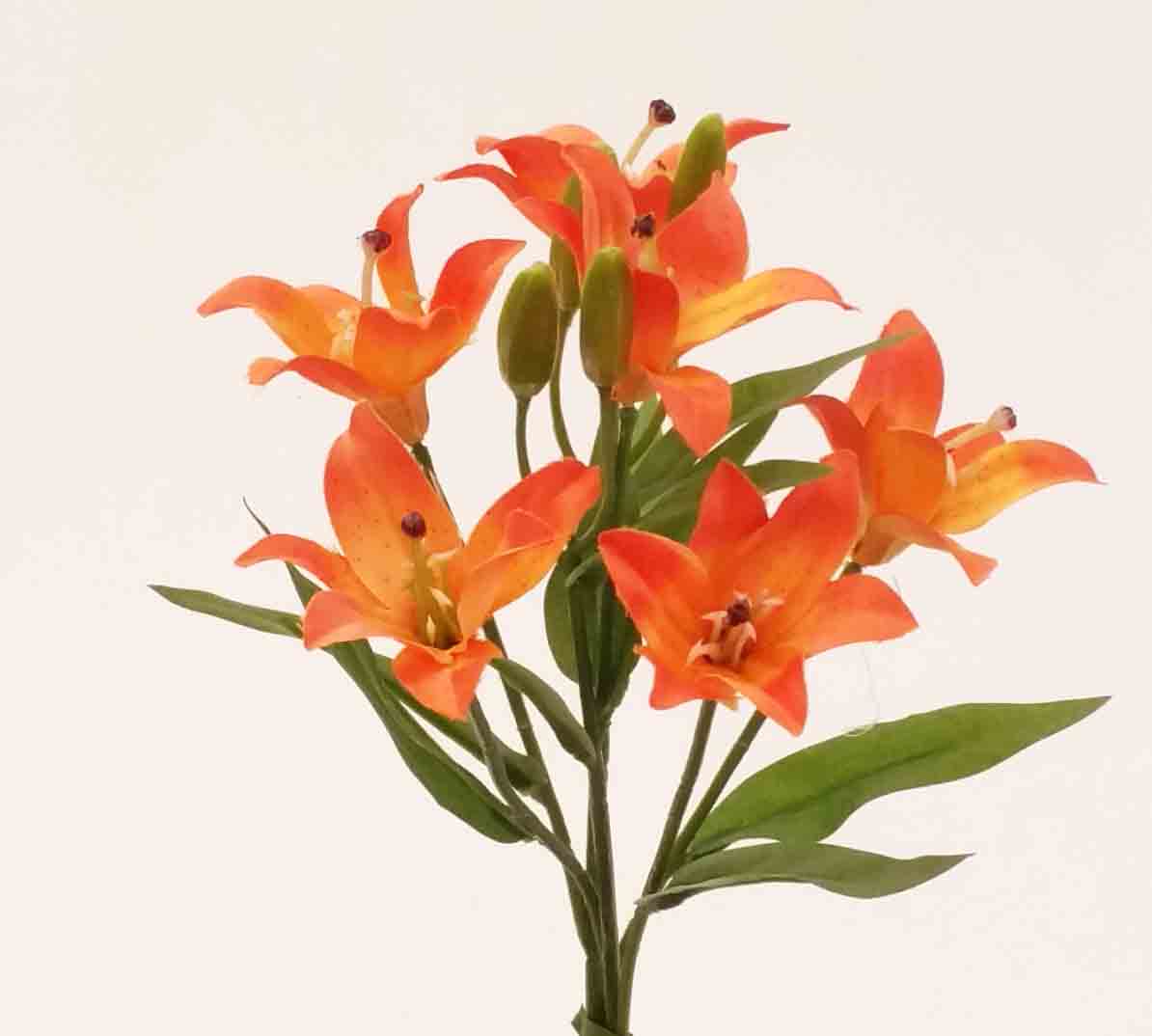 L62 - 12" Orange Lily Spray - 2.95 ea
