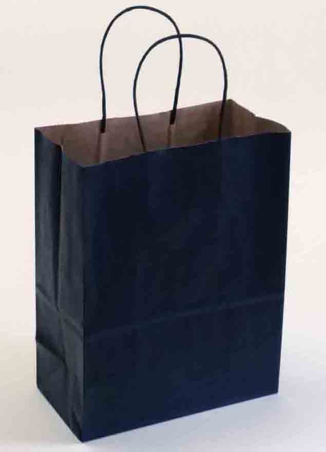 10513 - 10x15x13" Black Paper Shopping Bag - .75 ea, .50/12