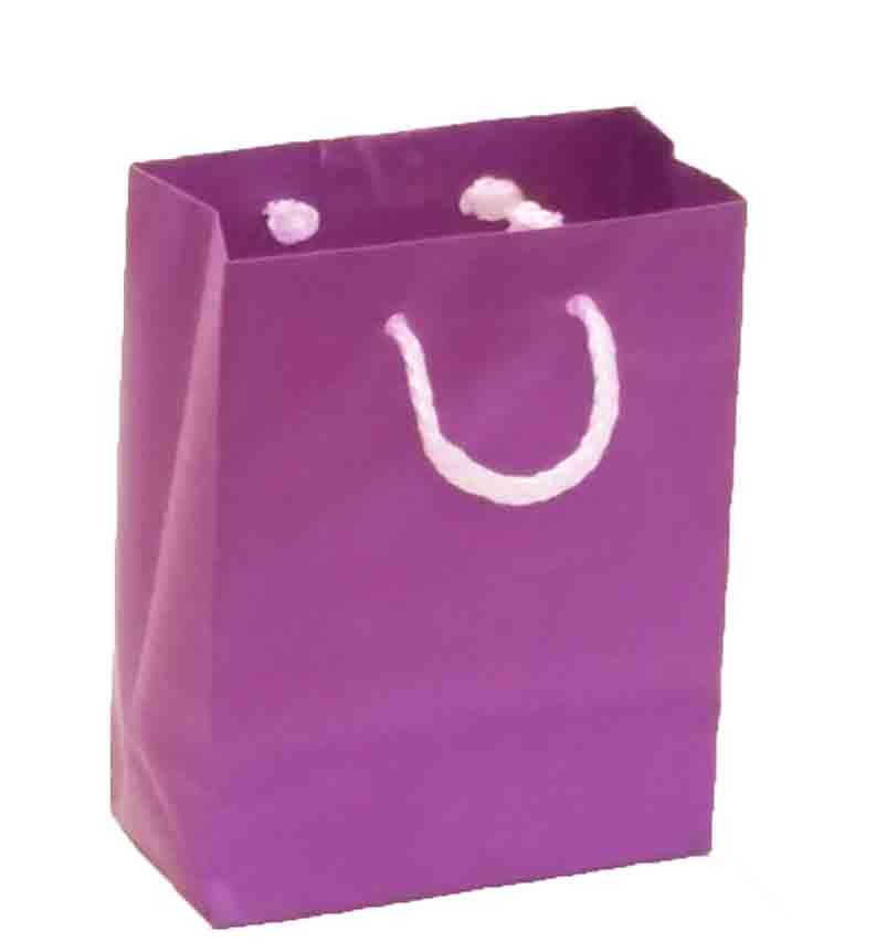 1058 - 2.5 x 4.5 x 5.5" Purple Mini Gift Bag - .60 ea, .48/12