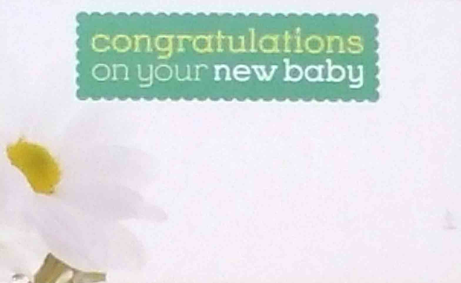 AC4827 - Congratulations On Your New Baby - 2.45 pkg, 2.25/10