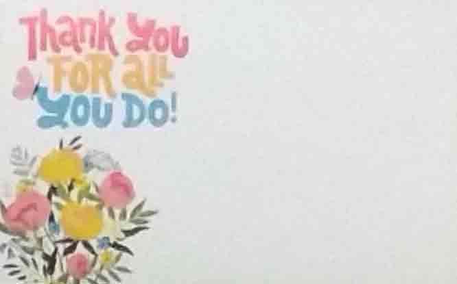 AC5128 - Thank You For All You Do - 2.45 pkg, 2.25/10